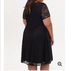 Black lace torrid dress